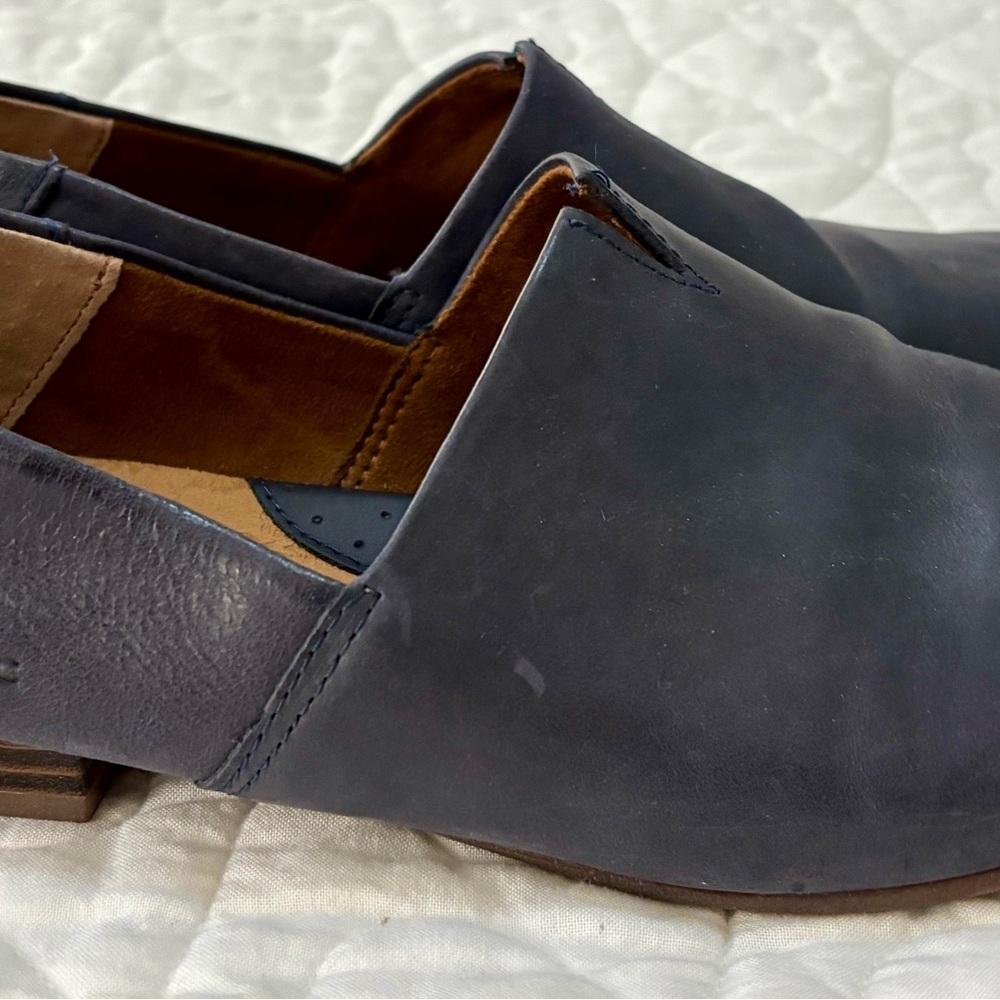 BOC Women's Navy Suree 9.5 Leather Flats Loafers - Picture 3 of 6
